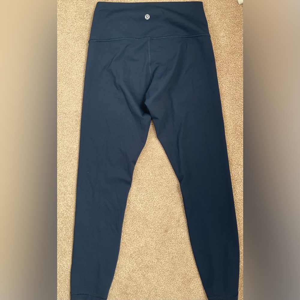 Lululemon Navy Blue Align High Rise Full Length Leggings Size Small